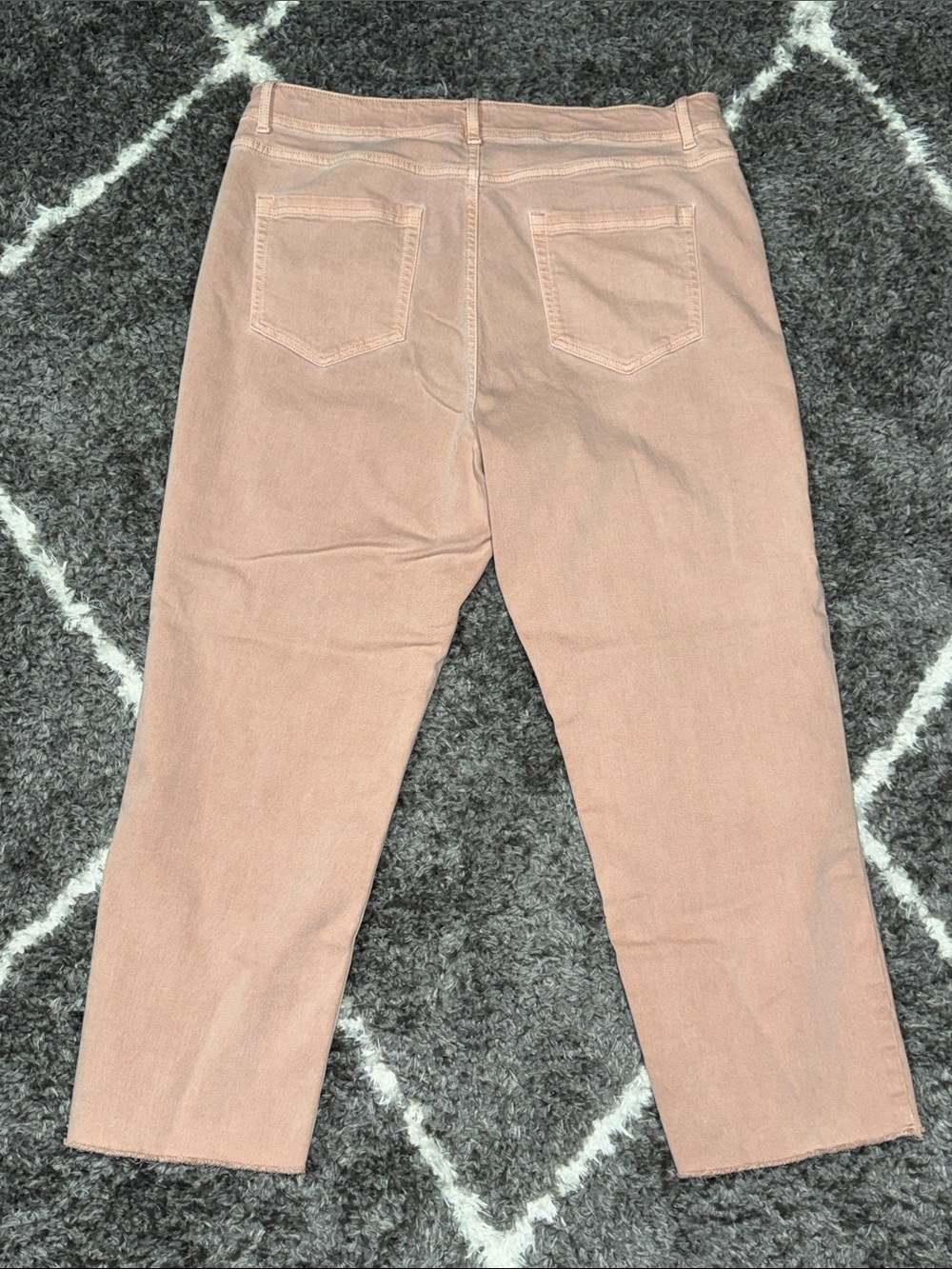 Size 14 j.Jill Peachy High Rise Straight-Leg Crop Jeans